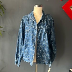 New Hot Cotton Vintage Denim Jacket Size M
